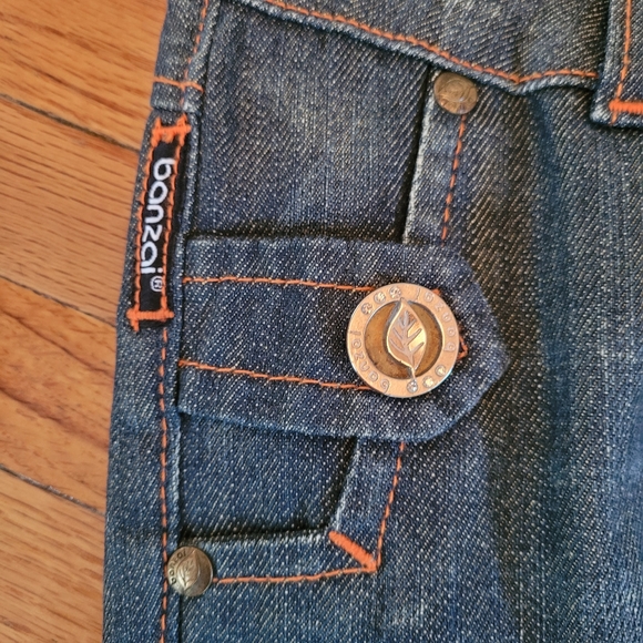 Banzai Italian Designed flare Jeans no zipper 26 - Picture 4 of 16